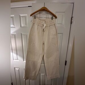 Everlane Wide Leg Cream Pants Size S
